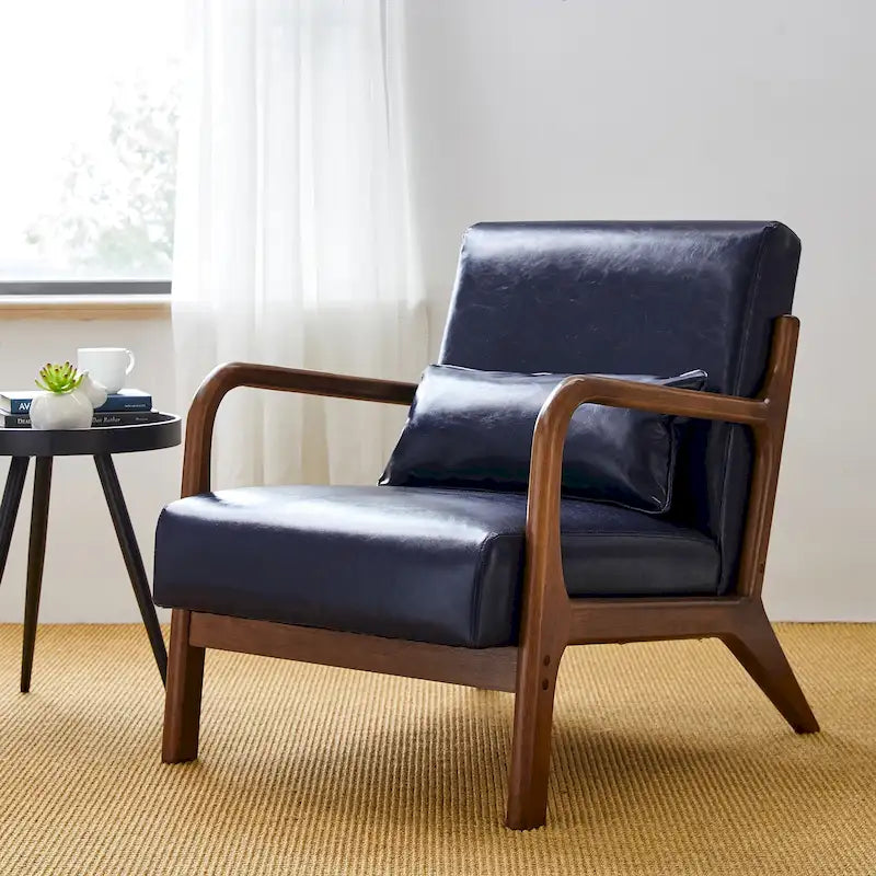 Fauteuil/relax en PU façon cuir moderne de style médiéval