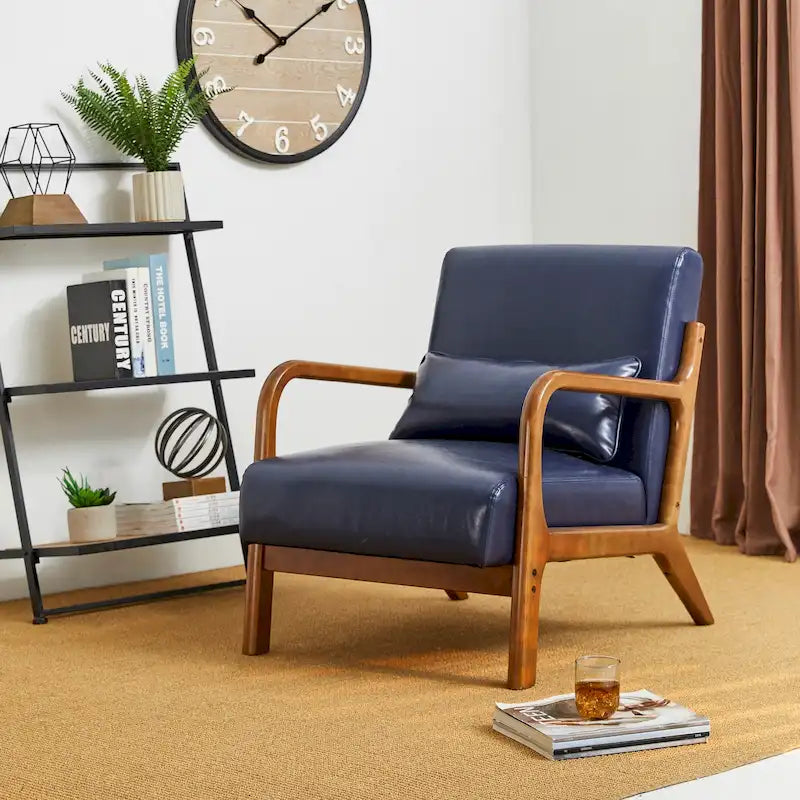 Fauteuil/relax en PU façon cuir moderne de style médiéval