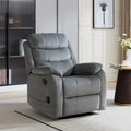 Fauteuil inclinable manuel avec coussin moelleux de style transitionnel
