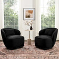 Fauteuils pivotants rembourrés (lot de deux)