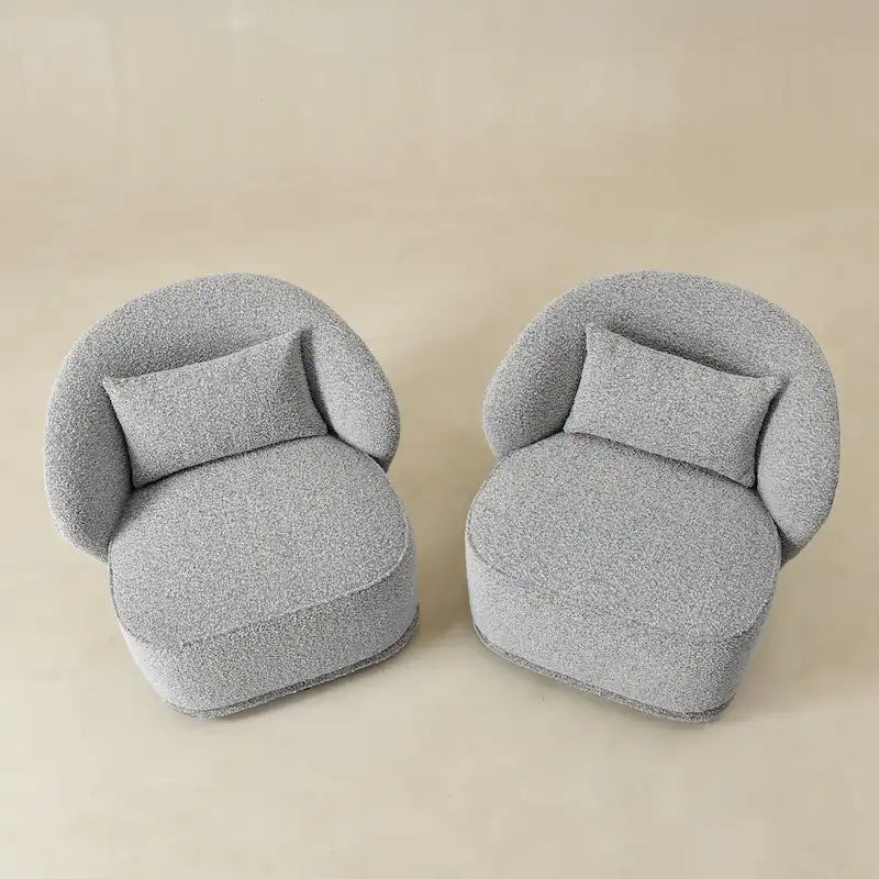 Fauteuils pivotants rembourrés (lot de deux)