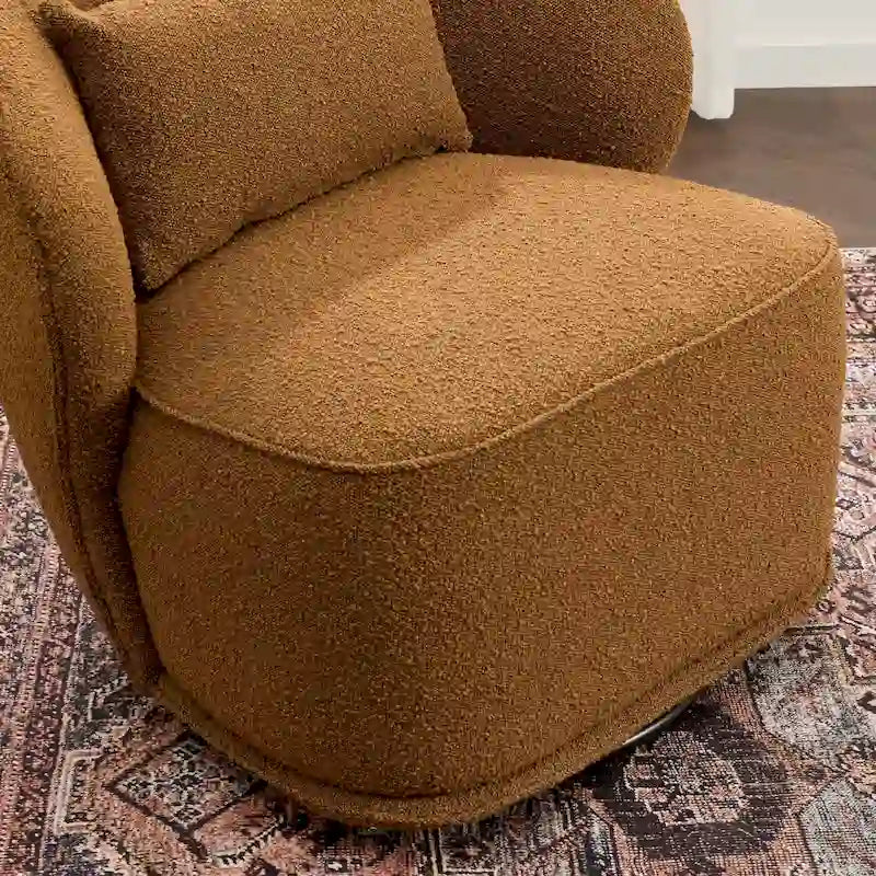 Fauteuils pivotants rembourrés (lot de deux)