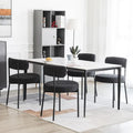 Chaises de cuisine et de salle à manger modernes en velours rembourrées