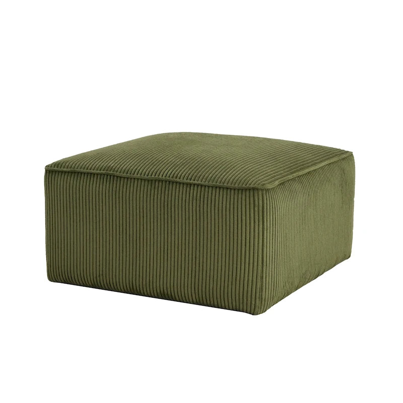 pouf carré en similicuir