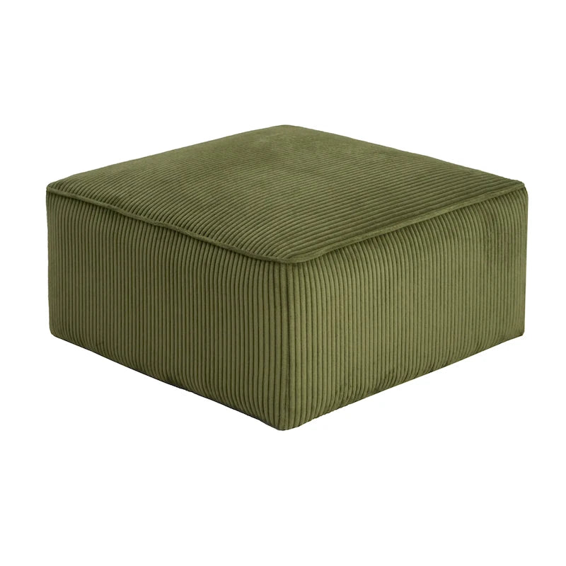 pouf carré en similicuir