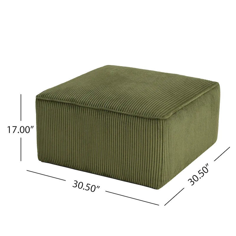 pouf carré en similicuir