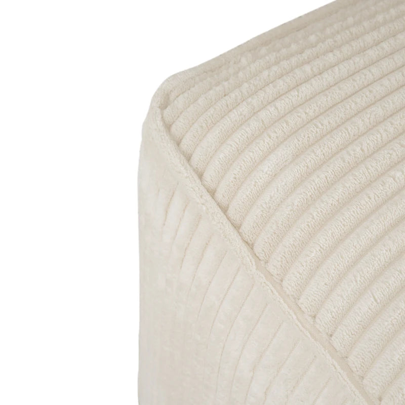 pouf carré en similicuir